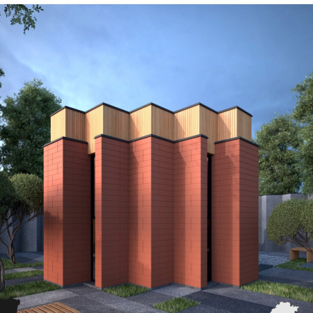 Repurposed Brick and Natural Brown Wood Create a Memory-Focused Home Design