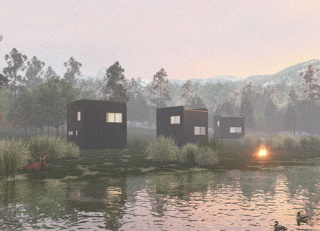 Quadcore Panels and Light Gauge Steel Forming a Compact Sustainable Living Solution