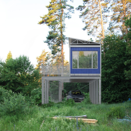 Charred Wooden Shingles and Steel Framework Transforming Micro Living in Sweden