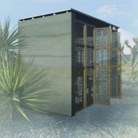Rammed Earth and Flax Fiber Structure Supporting Community Gardening in a Compact Design