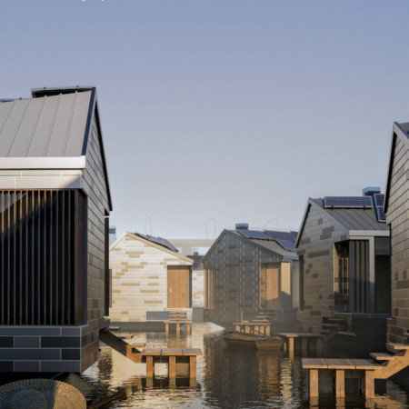 Timber Frame Microhome Featuring Solar Integration and Vibrant Interior Design