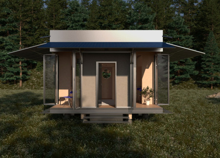 Cross-Laminated Timber Microhome with Integrated Sustainable Features
