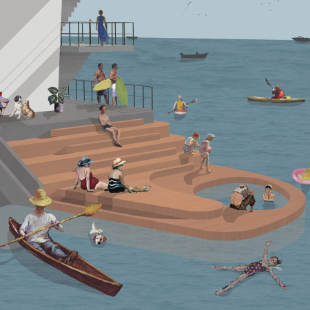 Charred Wood Cladding and Natural Ventilation in a Community-Centric Residential Design