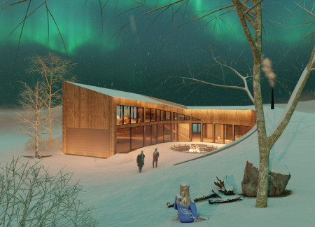 Harmonizing Earth Sheltered Design with Cross-Laminated Timber and Charred Wood Shingles