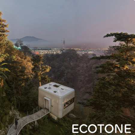 Elevated Living Integrated with Moss Panels and High-Strength Concrete