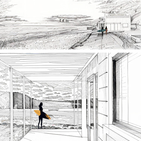 Cross-Laminated Timber Retreat Nestled Against the Rugged Scottish Coastline