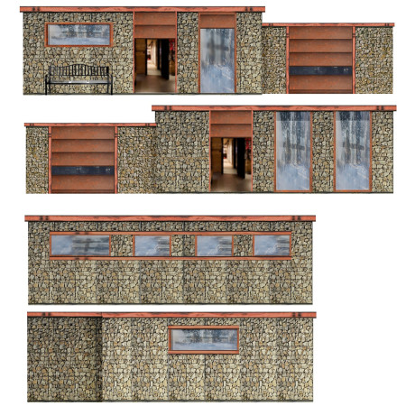 Gabion Clad Ski Retreat Enhanced by Corton Steel and Rockwool Insulation in Icelandic Landscape