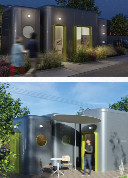 Cross-Laminated Timber Construction with Integrated Solar Panels and Rainwater Harvesting Systems