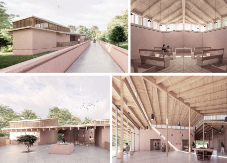 Clay Plaster and Natural Light Enhance a Therapeutic Space for Creative Engagement