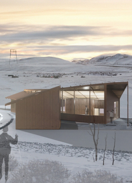 Cross-Laminated Timber Retreat Embracing Volcanic Landscapes with Sustainable Materials