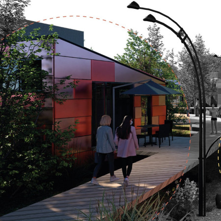 Modular Living Spaces Featuring Eco-Friendly Aluminum Cladding and Sustainable Design Principles