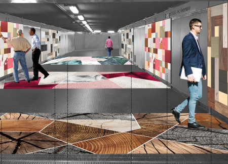 Sound-Absorbing Modular Panels and Interactive Surfaces Transforming Milan's Urban Transit Experience