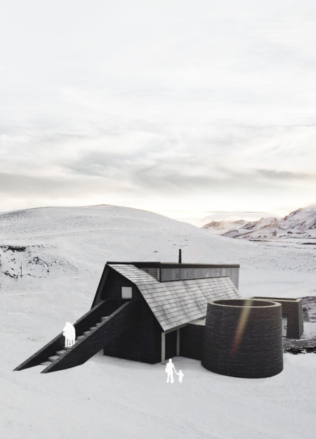 Bioreceptive Roofing with Volcanic Stone and Hemp-Shiv Construction in Sustainable Nordic Dwelling