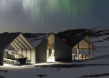 Charred Wooden Shingles and Cross-Laminated Timber Form a Ski Lodge Integrated with Nature