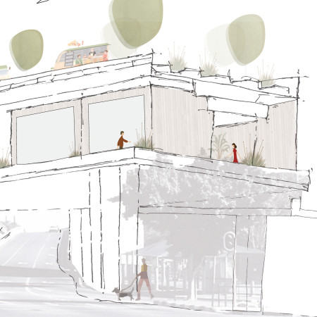 Charred Wooden Shingles and Reinforced Concrete Elevate Urban Housing Solutions