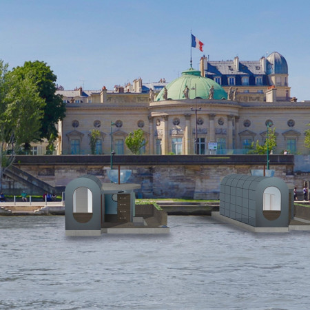 Floating Community Living Through Prefabricated Steel Structures and Natural Filtration Systems