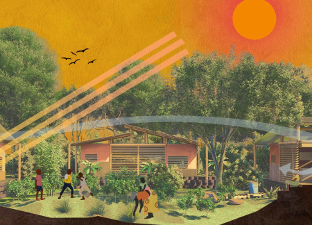 Bamboo-Framed Housing Solution Using Reclaimed Tires for Sustainable Living