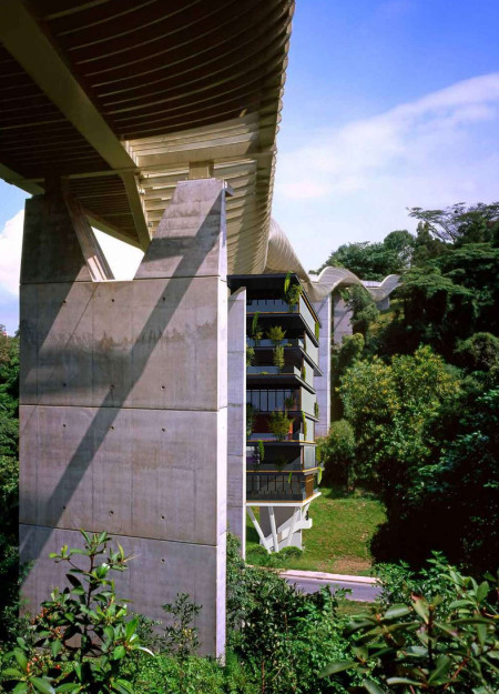 Fluid Forms of Sustainable Concrete and Glass with Integrated Vertical Gardens