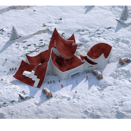 Dynamic Roof Structure Crafted from Steel and Insulation for a Northern Icelandic Tourist Hut