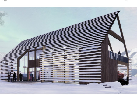 Seasonally Adaptive Ski Cabin with Mass Timber Frame and Geothermal Heating