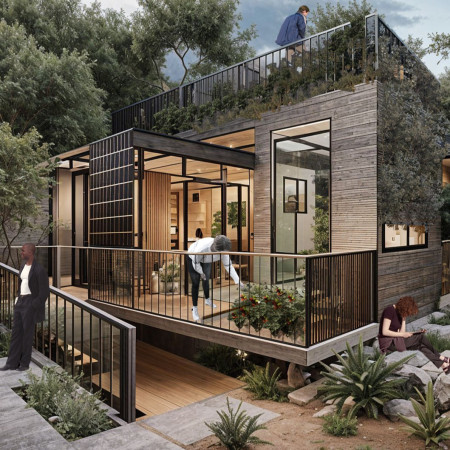 Mobile Living Solutions with Kingspan Panels and Biophilic Design Elements