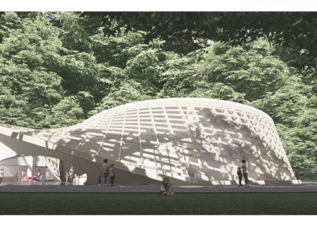 M&ouml;bius Loop Design Featuring Engineered Timber and Serene Courtyard for Holistic Care