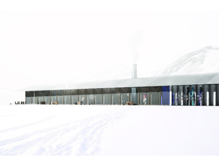 Tapered Ski Cabin Enhanced by Galvanized Steel and Cross-Laminated Timber Integration