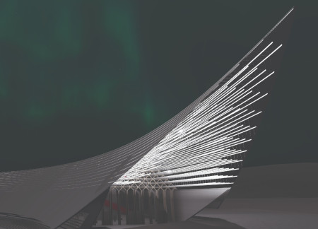 Geometric Facades Crafted from Prefabricated Panels in an Icelandic Community Setting