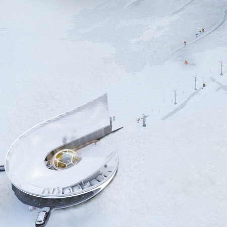 Curvilinear Design Featuring Cross-Laminated Timber and Charred Shingles in Sustainable Ski Cabin