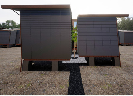 Basalt Cladding and Natural Ventilation in Compact Timber Shelters for Community Resilience