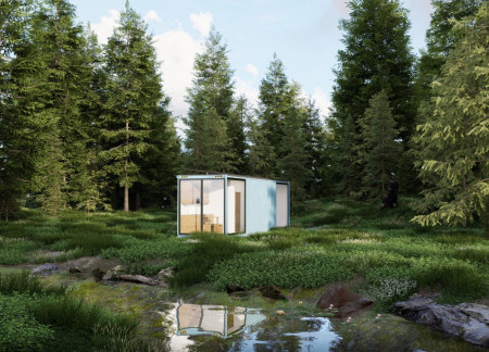 Sustainable Microhomes Crafted from Shipping Containers with Integrated Solar Panels