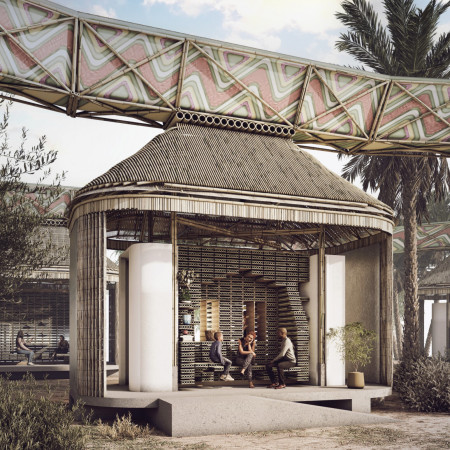 Bamboo Panels and Solar Integration in a Flexible Living Space