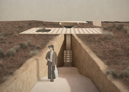 Subterranean Residence with Local Stone and Passive Design Strategies in a Valley Setting