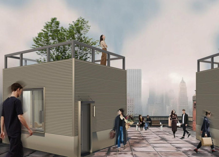 Elevated Greenery Within Breathable Insulation and Timber Framework for Urban Living