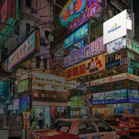 Wind-Tuned Microhomes with Polycarbonate Roofing and Integrated Advertising Facade