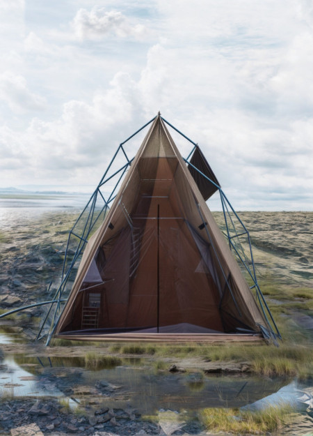 Polypropylene Framework with Layered Fabric for Sustainable Temporary Housing Solutions