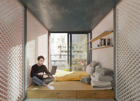 Etfe-Focused Urban Living Solution Integrating Modular Units and Efficient Use of Space