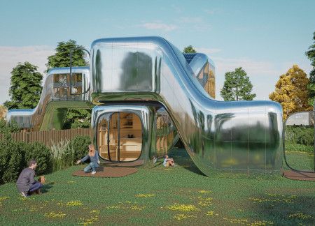 Flexible Living Spaces with Glulam Beams and Integrated Photovoltaics