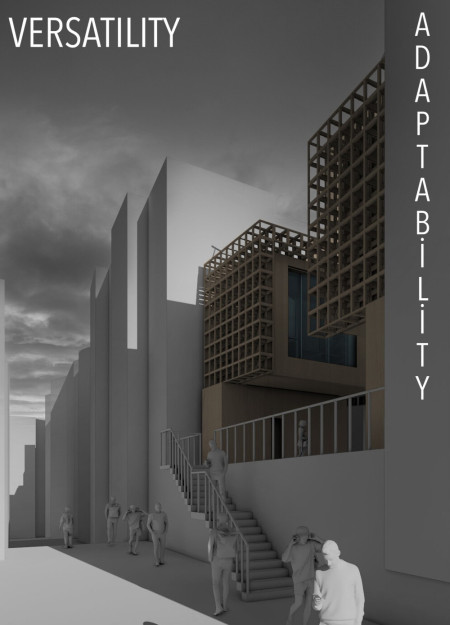 Bamboo-Framed Modular Living Spaces with Recycled Glass Integration for Urban Resilience