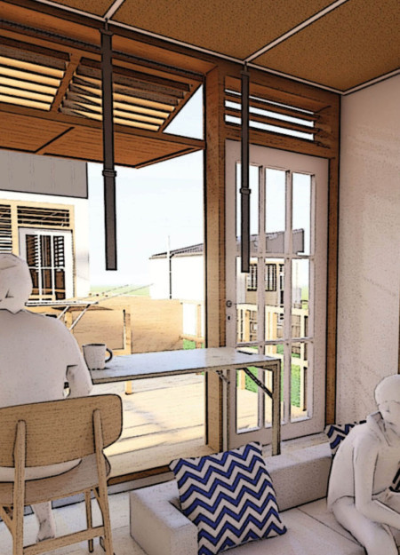 Sustainable Microhomes with Cold-Formed Steel and Greenheart Wood in a Community-Centric Design