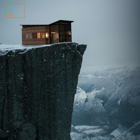 Charred Wood Shingles and Cross-Laminated Timber in a Cliffside Retreat