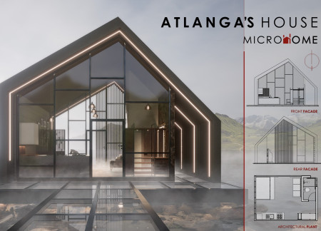 Glass Walls and Slope Roof Define a Compact Retreat Crafted with Local Materials