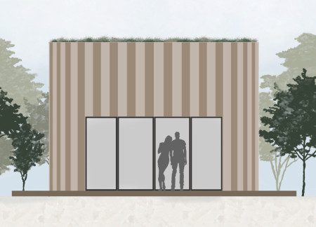 Sustainable Living Defined Through Vertical Timber Cladding and Green Roof Integration