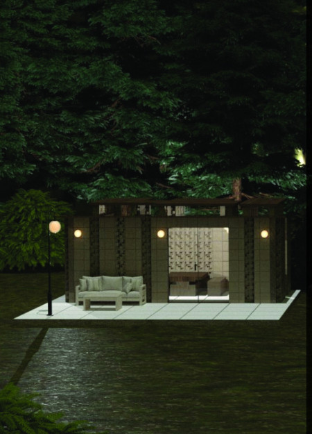 Modular Living Transformed Through Concrete Bricks and Reclaimed Wood Integration