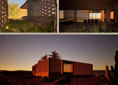 Exploring Permeable Fa&ccedil;ades and Thermal Mass in a Desert Dwelling