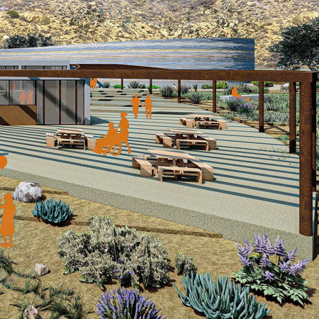Rammed Earth Structure Enhancing Healing Through Natural Light and Communal Spaces