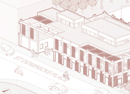 Charred Wooden Shingles and Cross-Laminated Timber Create a Sustainable Community Hub