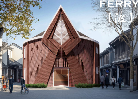 Perforated Brick Facade Enhances Natural Light in Community-Focused Elder Care Facility