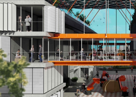 Biophilic Design Supported by Modular Steel Frames and Eco-Friendly Polycarbonate in a Community-Focused Research Institute