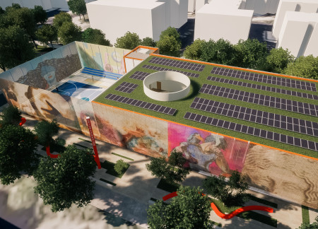 Charred Wood Shingles Enhance Community Hub with Sustainable Design Elements